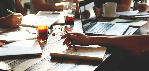 people on table